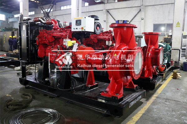 成都市政两台150KW柴油水泵机组成功出厂